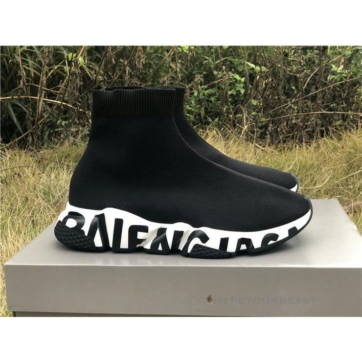 Hypeyourbeast BCG Sock Sneakers 'Graffiti - Black White' Balenciaga 6 Hypeyourbeast BCG Sock Sneakers 'Graffiti - Black White' Balenciaga