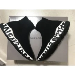 Hypeyourbeast BCG Sock Sneakers 'Graffiti - Black White' Balenciaga 12 Hypeyourbeast BCG Sock Sneakers 'Graffiti - Black White' Balenciaga