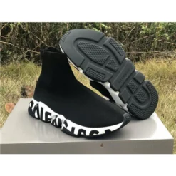 Hypeyourbeast BCG Sock Sneakers 'Graffiti - Black White' Balenciaga