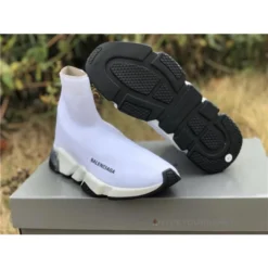 Hypeyourbeast Balenciaga BCG Sock Trainers White / White