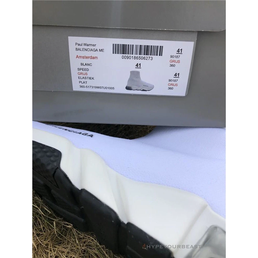 Hypeyourbeast Balenciaga BCG Sock Trainers White / White 10 Hypeyourbeast Balenciaga BCG Sock Trainers White / White