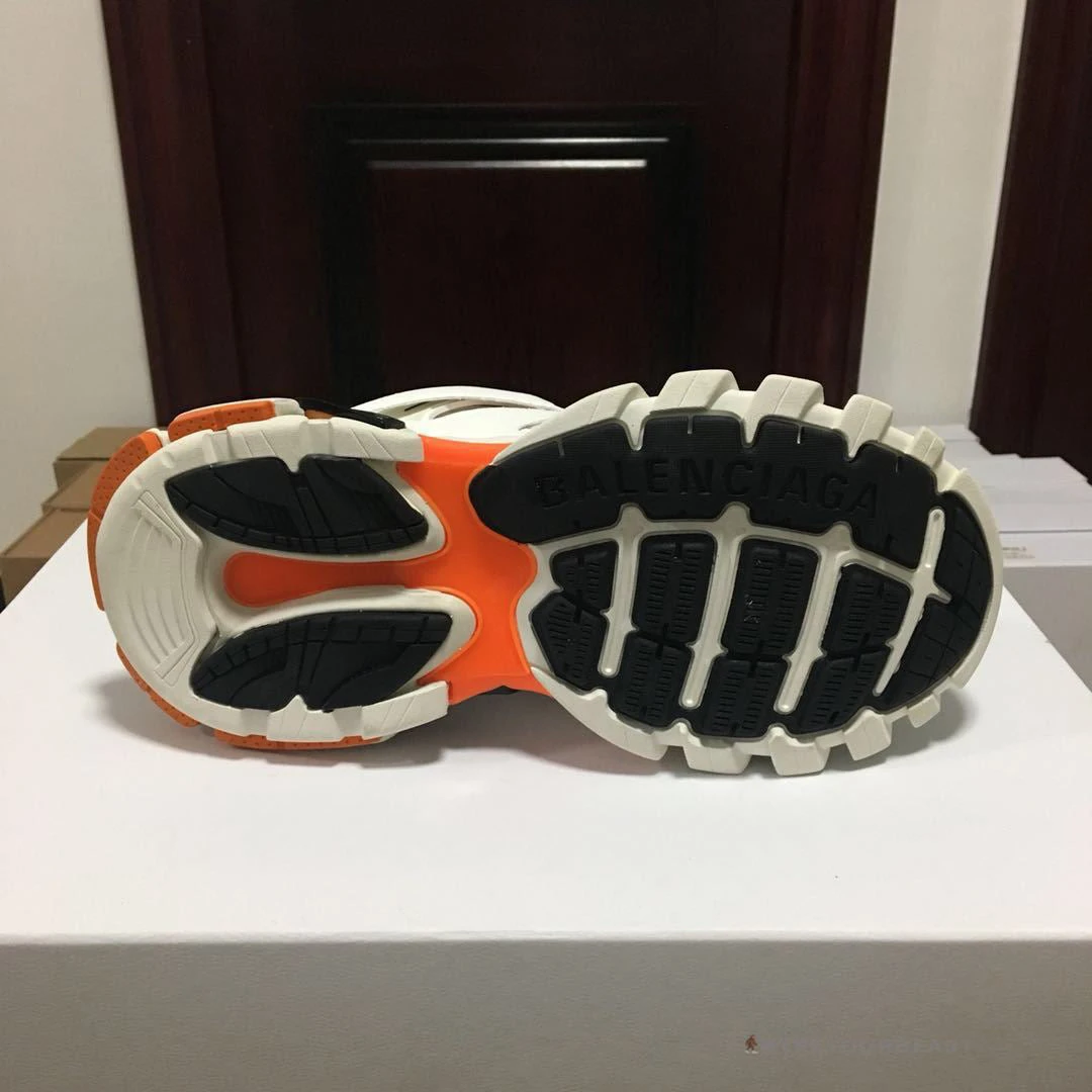 Hypeyourbeast BCG Track Sneakers White / Orange Balenciaga 3 Hypeyourbeast BCG Track Sneakers White / Orange Balenciaga