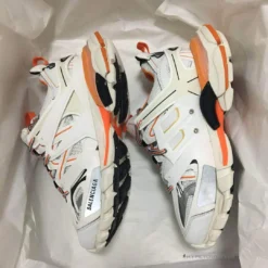 Hypeyourbeast BCG Track Sneakers White / Orange Balenciaga 15 Hypeyourbeast BCG Track Sneakers White / Orange Balenciaga