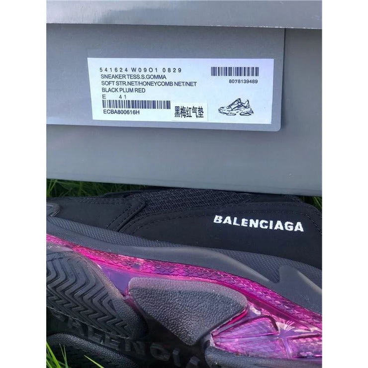 Hypeyourbeast BCG Triple S Clear Sole - Black Pink Neon 8 Hypeyourbeast BCG Triple S Clear Sole - Black Pink Neon