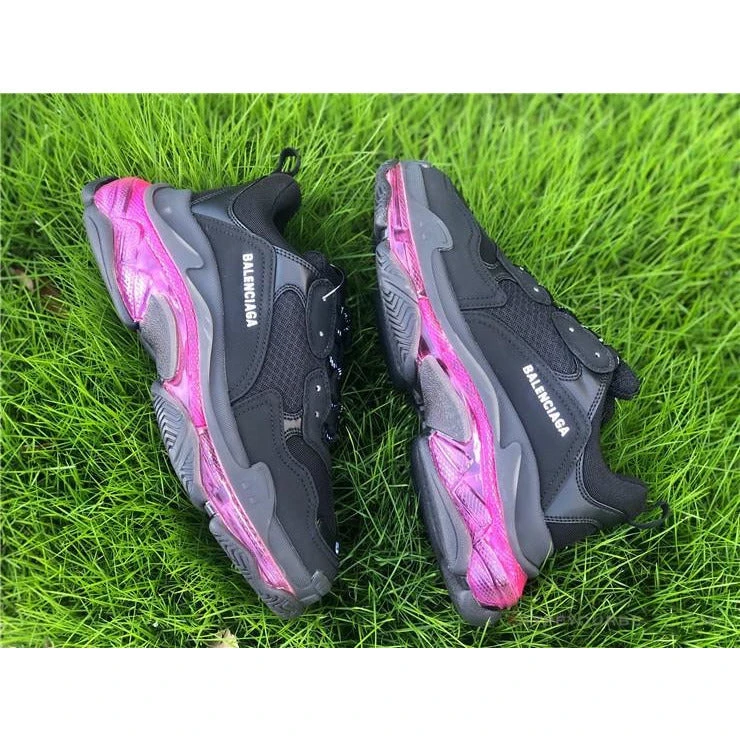 Hypeyourbeast BCG Triple S Clear Sole - Black Pink Neon 7 Hypeyourbeast BCG Triple S Clear Sole - Black Pink Neon