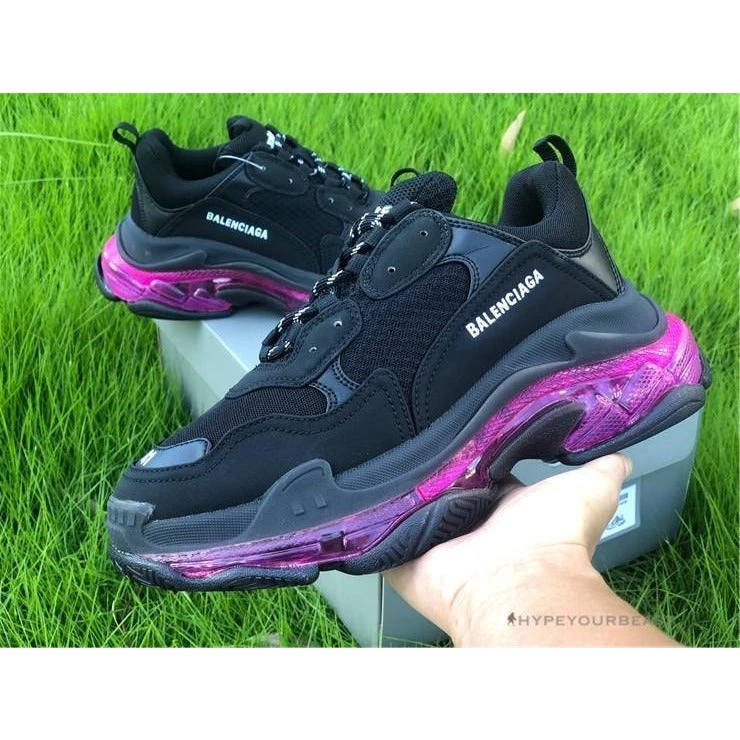 Hypeyourbeast BCG Triple S Clear Sole - Black Pink Neon 5 Hypeyourbeast BCG Triple S Clear Sole - Black Pink Neon