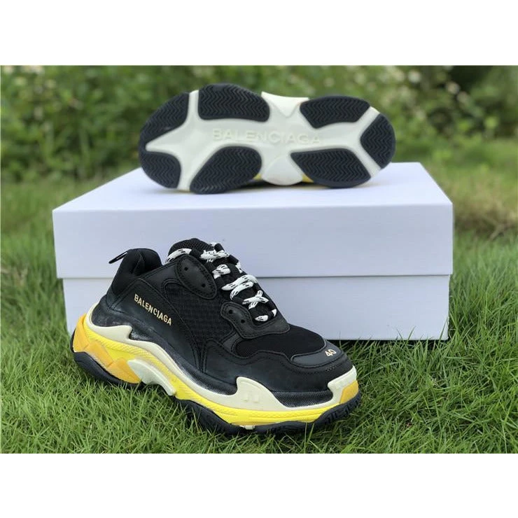 Hypeyourbeast BCG Triple S Sneakers Black / Yellow 9 Hypeyourbeast BCG Triple S Sneakers Black / Yellow