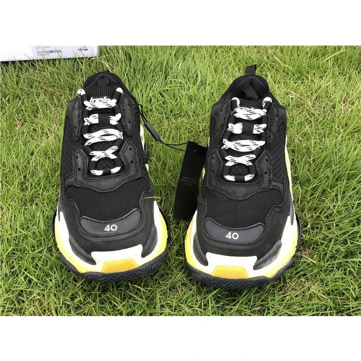 Hypeyourbeast BCG Triple S Sneakers Black / Yellow 4 Hypeyourbeast BCG Triple S Sneakers Black / Yellow