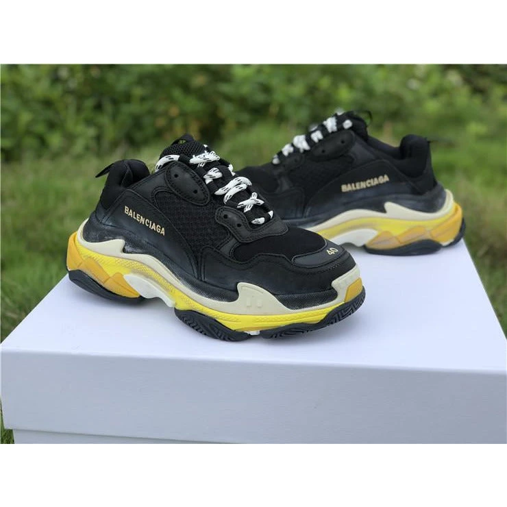 Hypeyourbeast BCG Triple S Sneakers Black / Yellow 2 Hypeyourbeast BCG Triple S Sneakers Black / Yellow