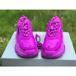 Hypeyourbeast BCG Triple S All Over Logo Pink Balenciaga