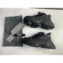 Hypeyourbeast BCG Triple S All Over Logo Black Rainbow Balenciaga Triple S