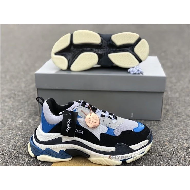 Hypeyourbeast BCG Triple S Sneakers Black / Blue / White 7 Hypeyourbeast BCG Triple S Sneakers Black / Blue / White