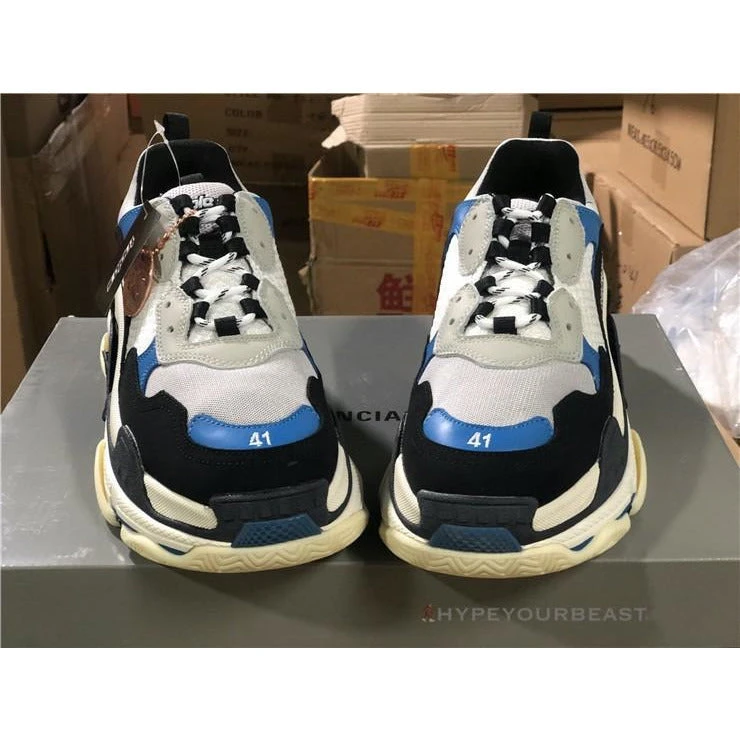 Hypeyourbeast BCG Triple S Sneakers Black / Blue / White 6 Hypeyourbeast BCG Triple S Sneakers Black / Blue / White