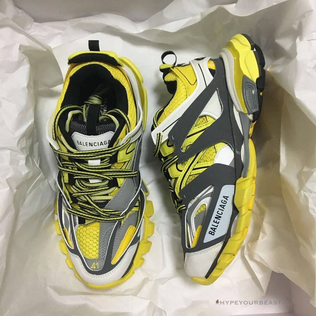 Hypeyourbeast Balenciaga BCG Track Sneakers Yellow Black White 7 Hypeyourbeast Balenciaga BCG Track Sneakers Yellow Black White