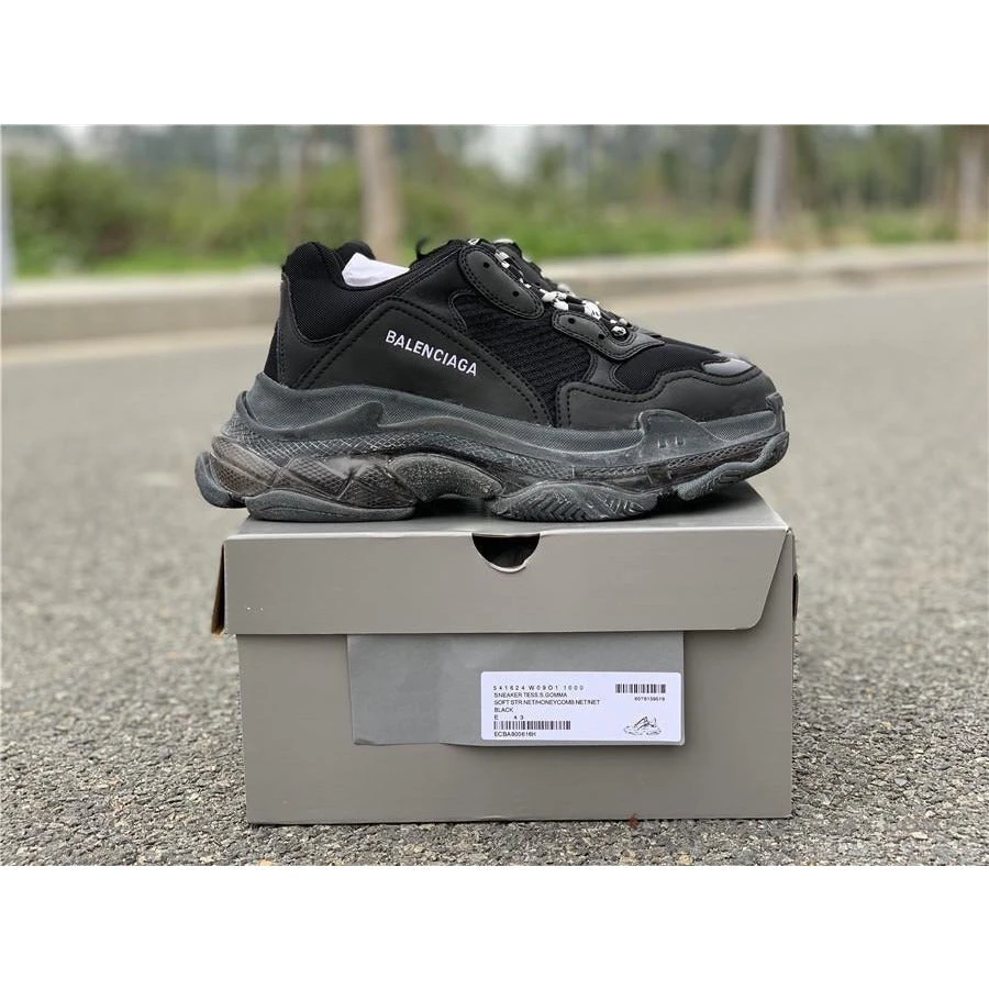 Hypeyourbeast Balenciaga BCG Triple S Black / Clear Sole 4 Hypeyourbeast Balenciaga BCG Triple S Black / Clear Sole