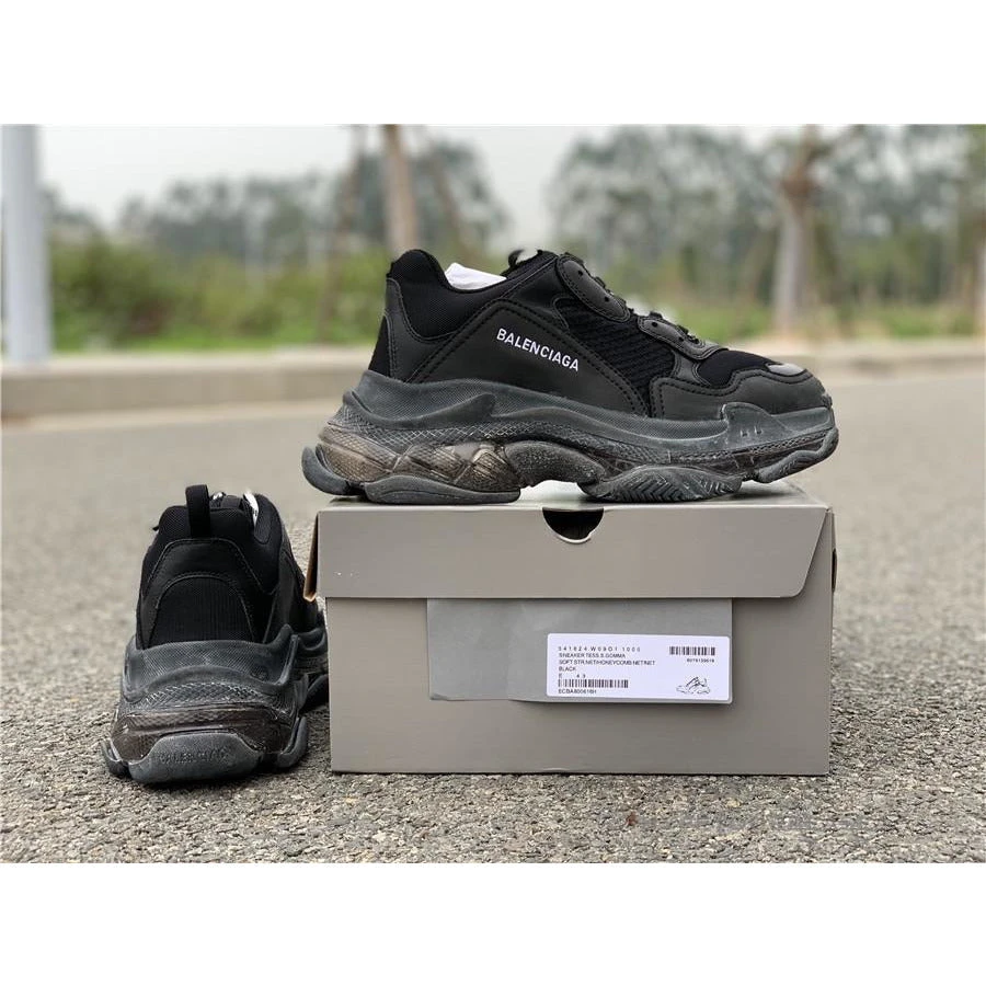 Hypeyourbeast Balenciaga BCG Triple S Black / Clear Sole 8 Hypeyourbeast Balenciaga BCG Triple S Black / Clear Sole