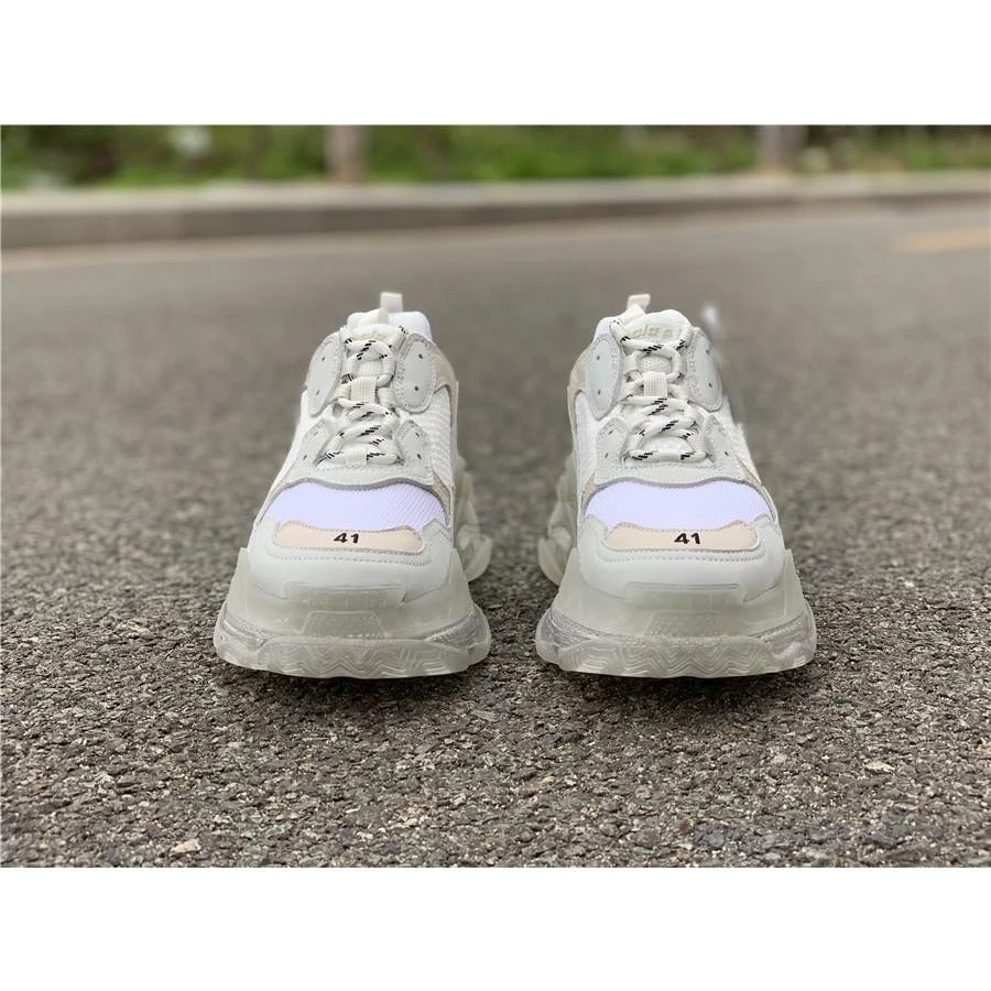 Hypeyourbeast Balenciaga BCG Triple S White / Clear Sole 8 Hypeyourbeast Balenciaga BCG Triple S White / Clear Sole