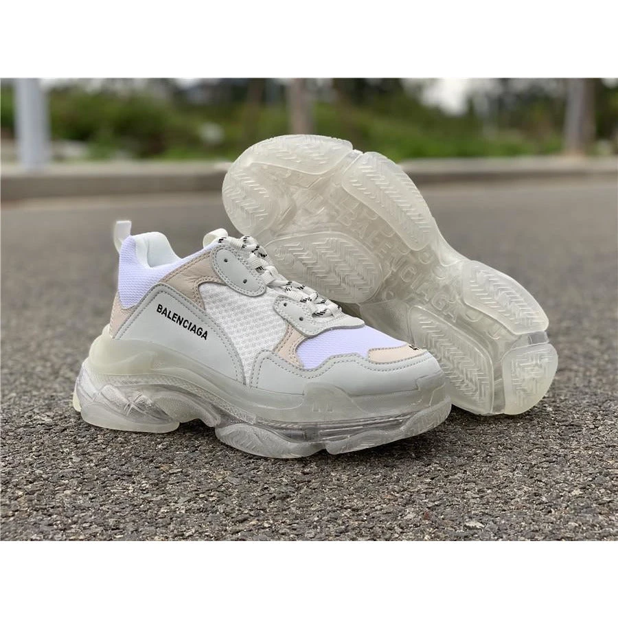 Hypeyourbeast Balenciaga BCG Triple S White / Clear Sole 1 Hypeyourbeast Balenciaga BCG Triple S White / Clear Sole