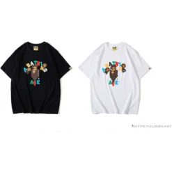 Hypeyourbeast BAPE Baby Milo Color Letter Monkey Tee Shirt 'WHITE' Clothes 13 Hypeyourbeast BAPE Baby Milo Color Letter Monkey Tee Shirt 'WHITE' Clothes
