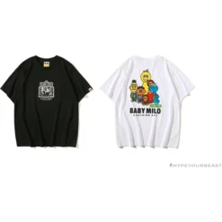 Hypeyourbeast BAPE Baby Milo Sesame Street Plain Tee Shirt 'BLACK' 26 Hypeyourbeast BAPE Baby Milo Sesame Street Plain Tee Shirt 'BLACK'