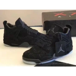 Hypeyourbeast Air Jordan 4 X KAWS 'Black'
