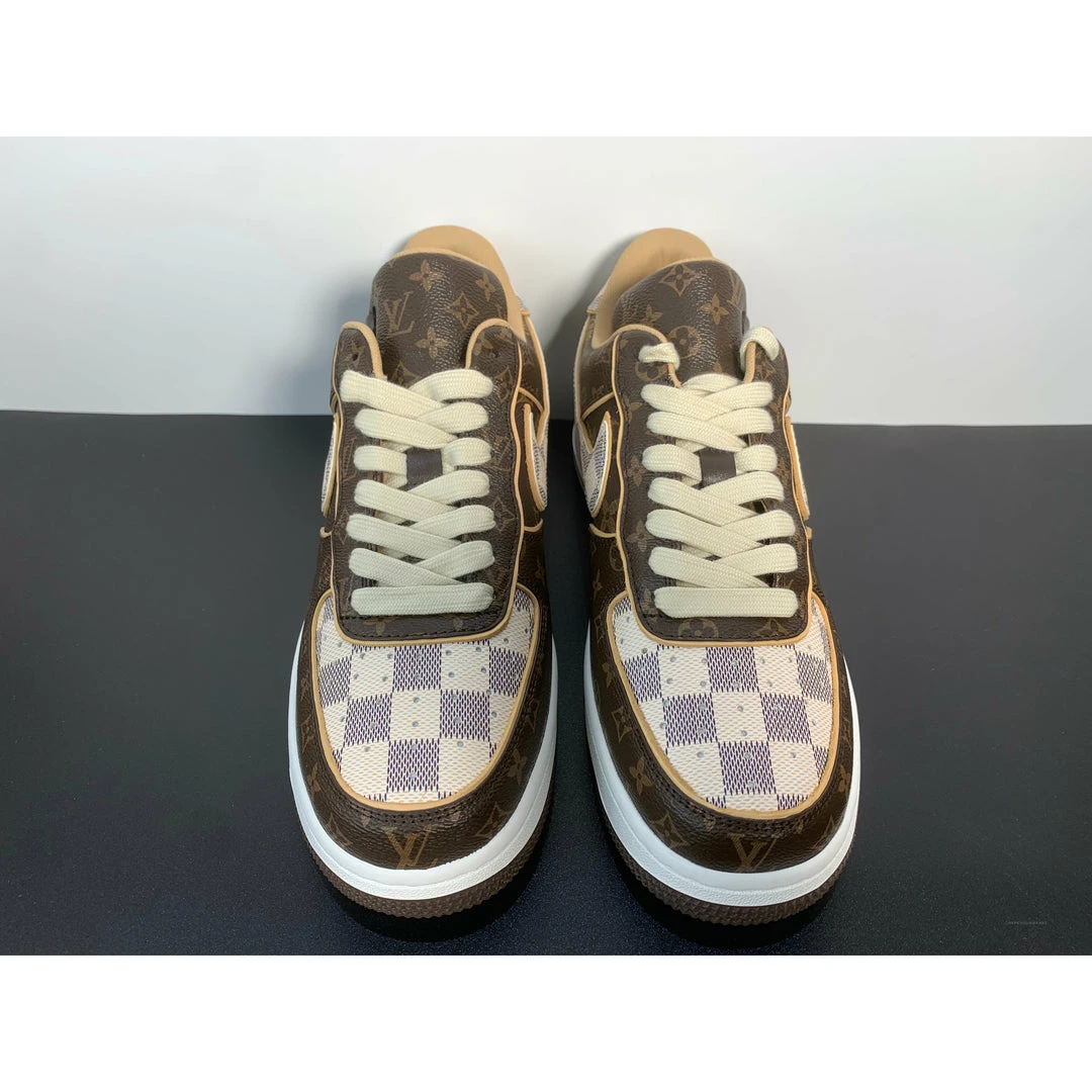 Hypeyourbeast Nike Air Force 1 Low 'LV Monogram Brown Off-White' 19 Hypeyourbeast Nike Air Force 1 Low 'LV Monogram Brown Off-White'