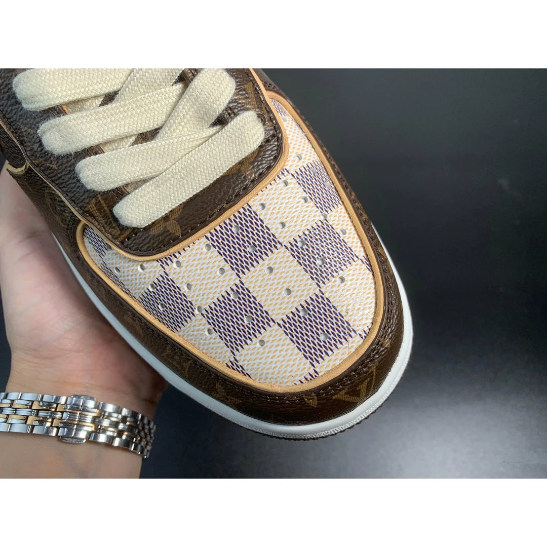 Hypeyourbeast Nike Air Force 1 Low 'LV Monogram Brown Off-White' 20 Hypeyourbeast Nike Air Force 1 Low 'LV Monogram Brown Off-White'