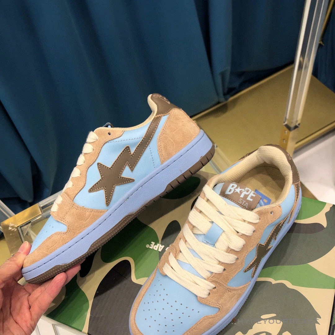 Hypeyourbeast Bape Sta Low Top Sneakers Clay Blue 3 Hypeyourbeast Bape Sta Low Top Sneakers Clay Blue