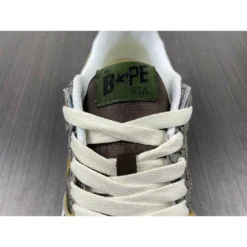 Hypeyourbeast Bape Sta Low Top Sneakers 'Grey Mustard Yellow'