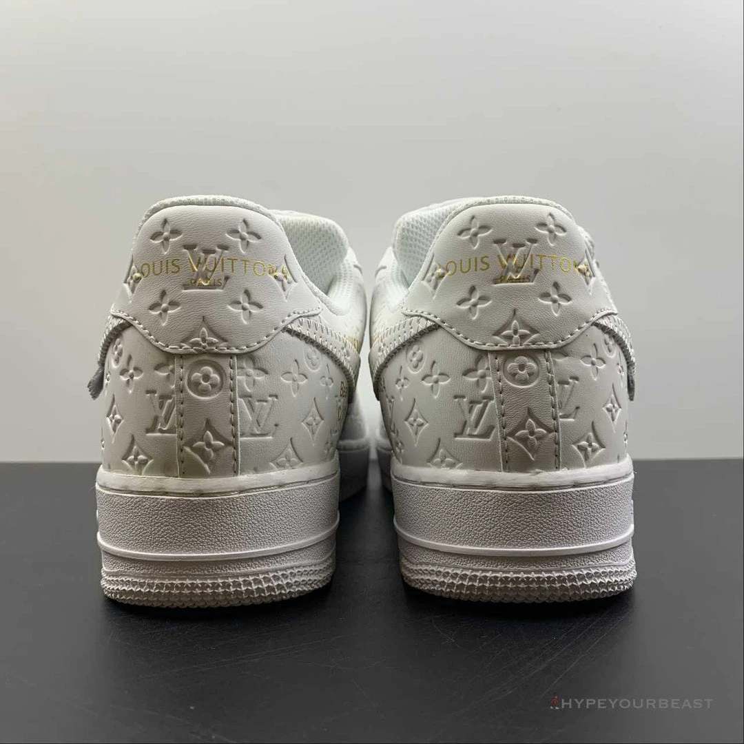 Hypeyourbeast Nike Air Force 1 Low 'LV Monogram White Off-White' 10 Hypeyourbeast Nike Air Force 1 Low 'LV Monogram White Off-White'