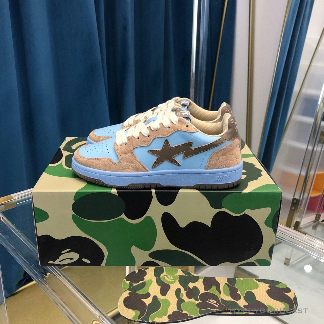 Hypeyourbeast Bape Sta Low Top Sneakers Clay Blue 2 Hypeyourbeast Bape Sta Low Top Sneakers Clay Blue