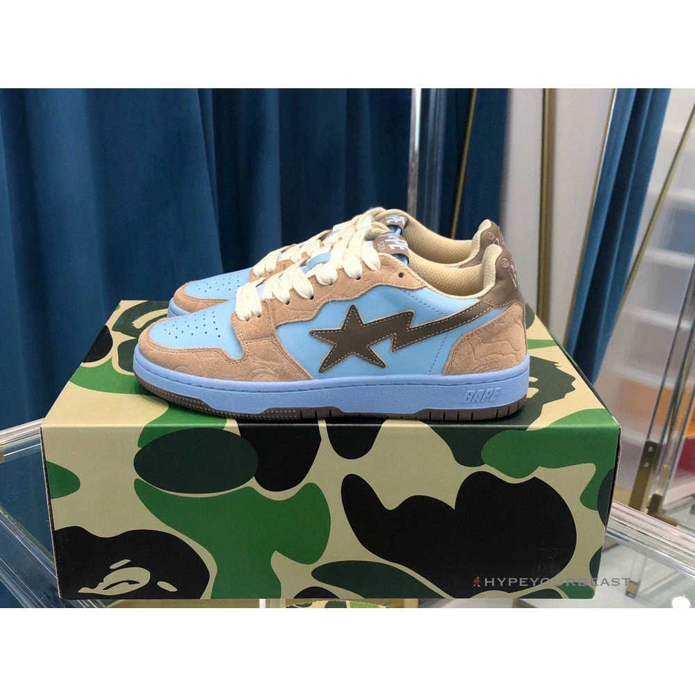Hypeyourbeast Bape Sta Low Top Sneakers Clay Blue 1 Hypeyourbeast Bape Sta Low Top Sneakers Clay Blue
