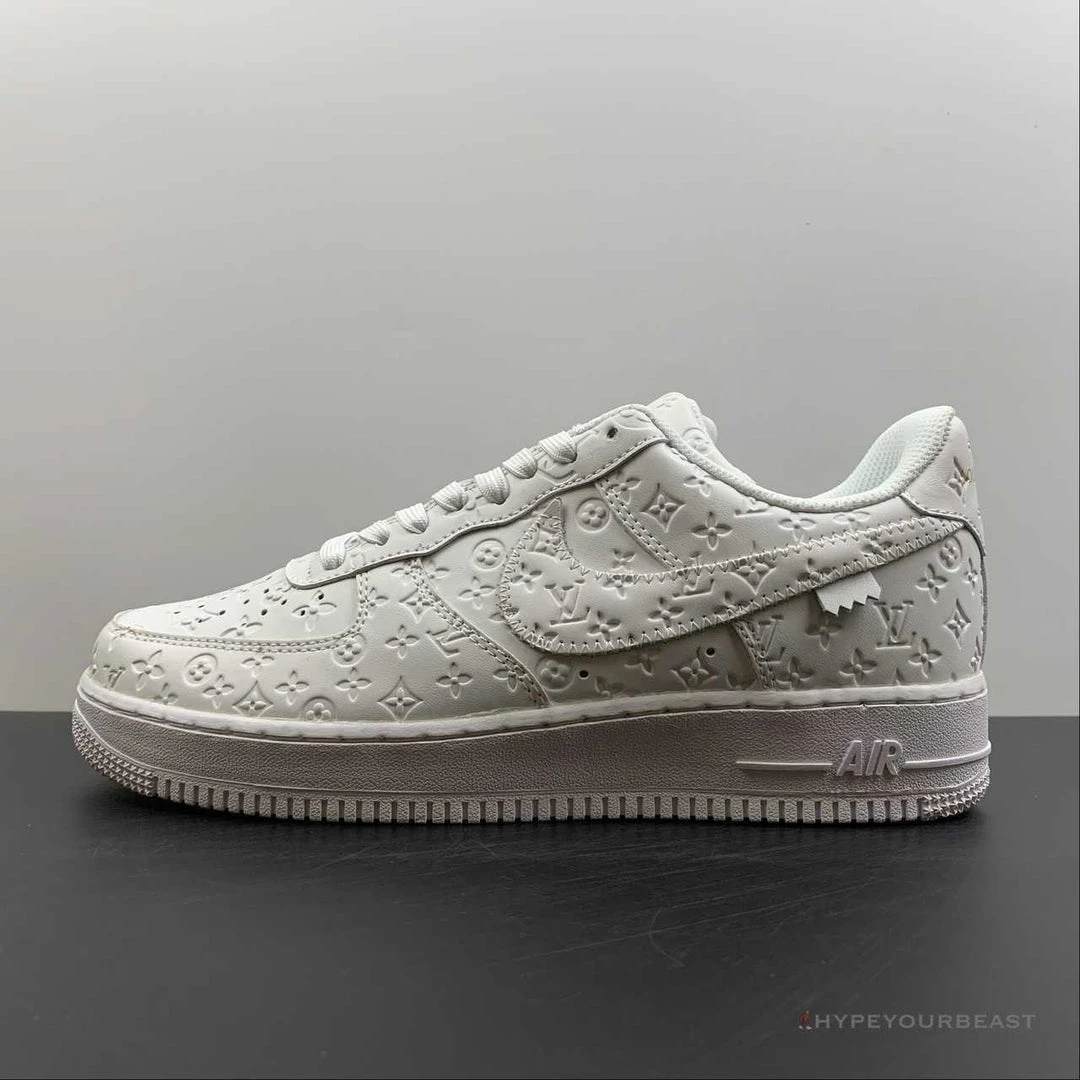 Hypeyourbeast Nike Air Force 1 Low 'LV Monogram White Off-White' 8 Hypeyourbeast Nike Air Force 1 Low 'LV Monogram White Off-White'