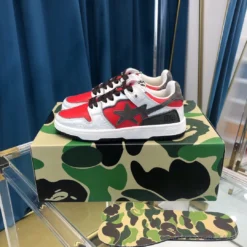 Hypeyourbeast Bape Sta Low Top Sneakers Red Brown