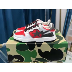 Hypeyourbeast Bape Sta Low Top Sneakers Red Brown