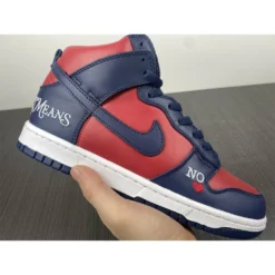 Hypeyourbeast Nike SB Dunk High Supreme 'By Any Means Red Navy'