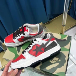 Hypeyourbeast Bape Sta Low Top Sneakers Red Brown