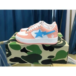 Hypeyourbeast Bape Sta Low Top Sneakers Pastel Pink Blue