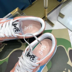 Hypeyourbeast Bape Sta Low Top Sneakers Pastel Pink Blue 16 Hypeyourbeast Bape Sta Low Top Sneakers Pastel Pink Blue