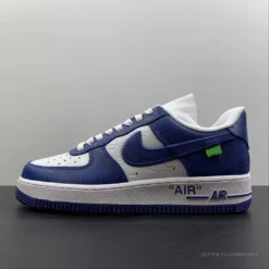 Hypeyourbeast Nike Air Force 1 Low 'LV Monogram Off-White Blue White'