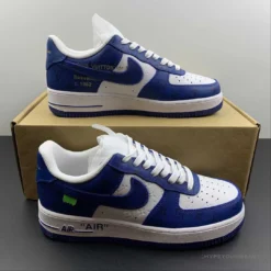 Hypeyourbeast Nike Air Force 1 Low 'LV Monogram Off-White Blue White'