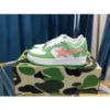 Hypeyourbeast Bape Sta Low Top Sneakers Green Pink