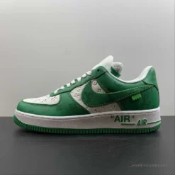 Hypeyourbeast Nike Air Force 1 Low 'LV Monogram Green Off-White'