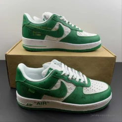 Hypeyourbeast Nike Air Force 1 Low 'LV Monogram Green Off-White'