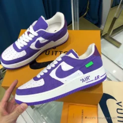 Hypeyourbeast Off White X Nike Air Force 1 Low Purple