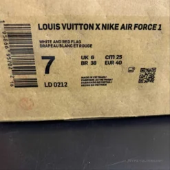 Hypeyourbeast Nike Air Force 1 Low 'LV Monogram White Red Off-White'