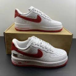 Hypeyourbeast Nike Air Force 1 Low 'LV Monogram White Red Off-White'
