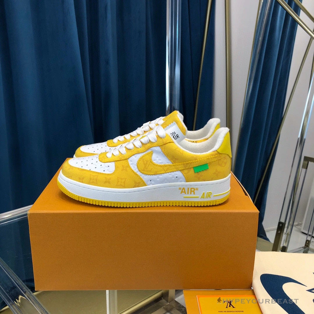 Hypeyourbeast Off White X Nike Air Force 1 Yellow 2 Hypeyourbeast Off White X Nike Air Force 1 Yellow