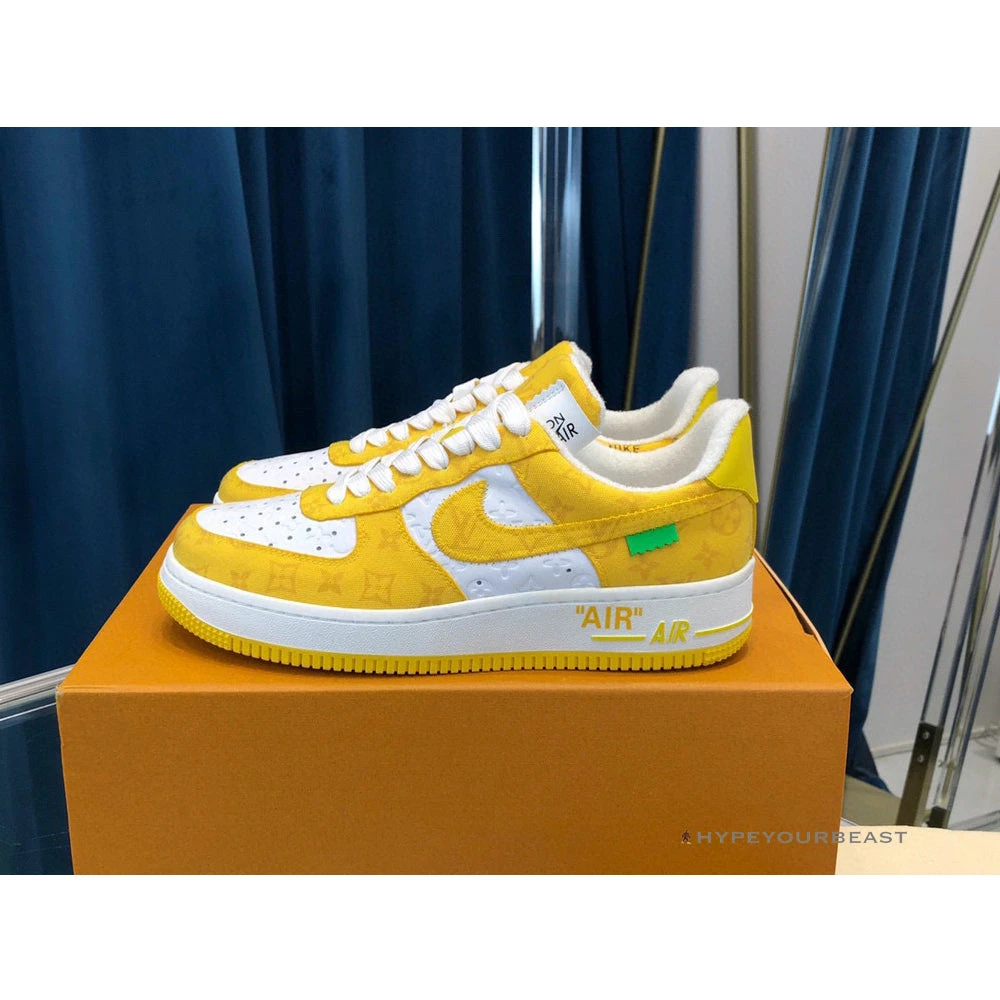 Hypeyourbeast Off White X Nike Air Force 1 Yellow 1 Hypeyourbeast Off White X Nike Air Force 1 Yellow