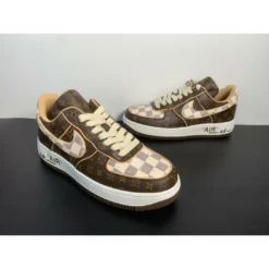 Hypeyourbeast Nike Air Force 1 Low 'LV Monogram Brown Off-White'